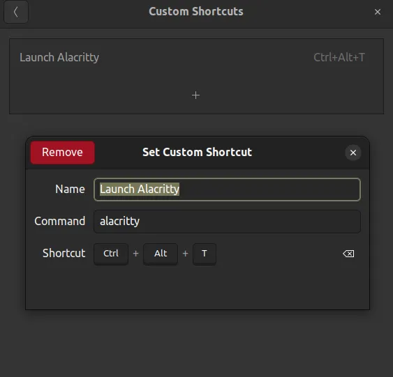 Change ubuntu keyboard shortcut